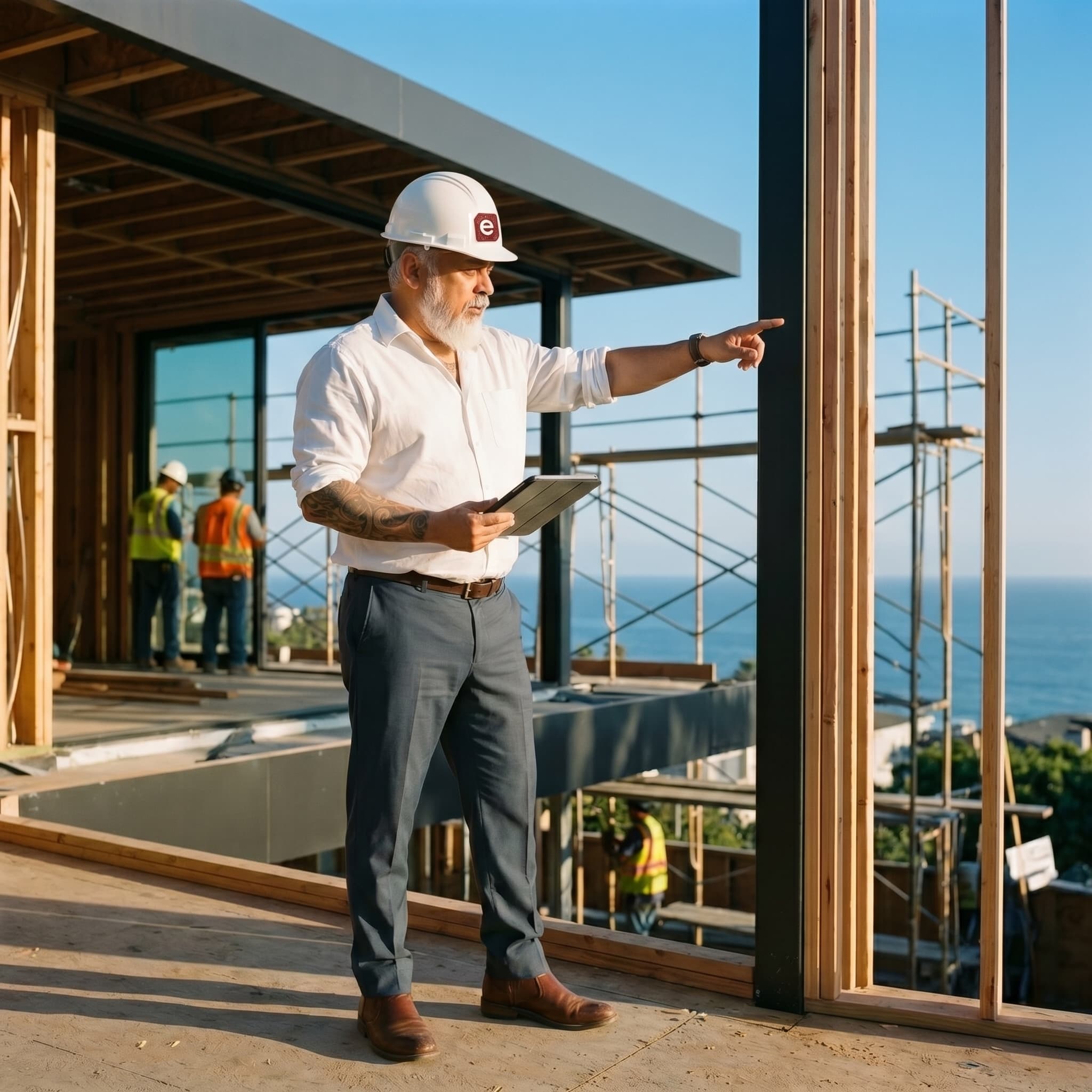 Frank Neimroozi — econstruct founder on a job site