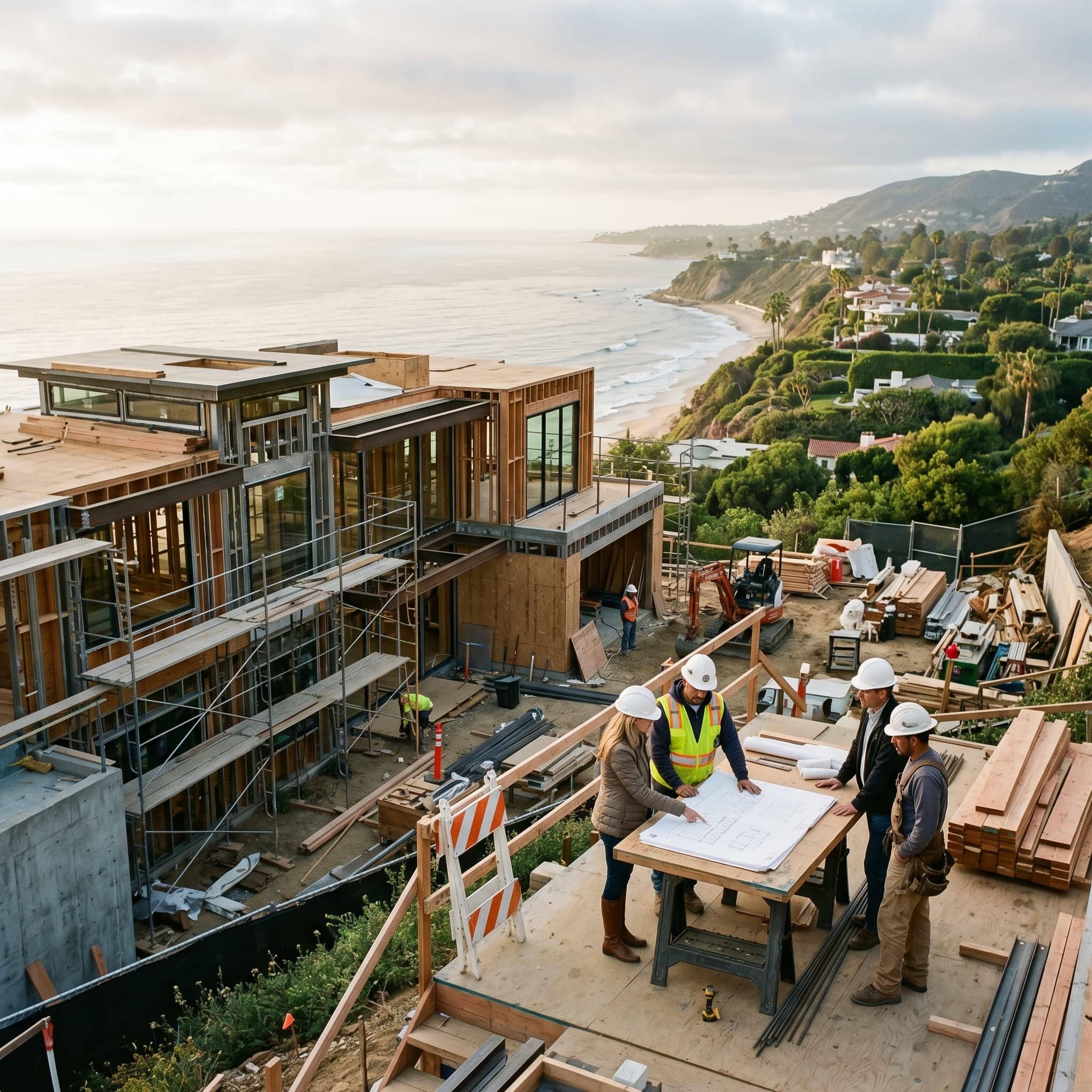 Pacific Palisades fire rebuild cost guide for 2026 with timeline and WUI code planning