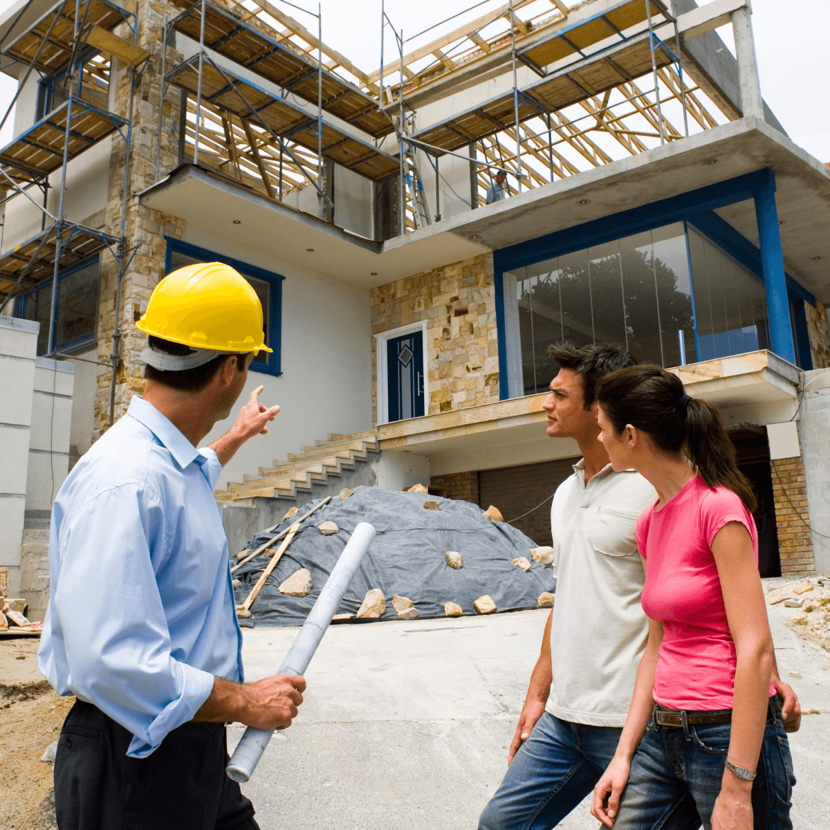 Contractor Showing Work