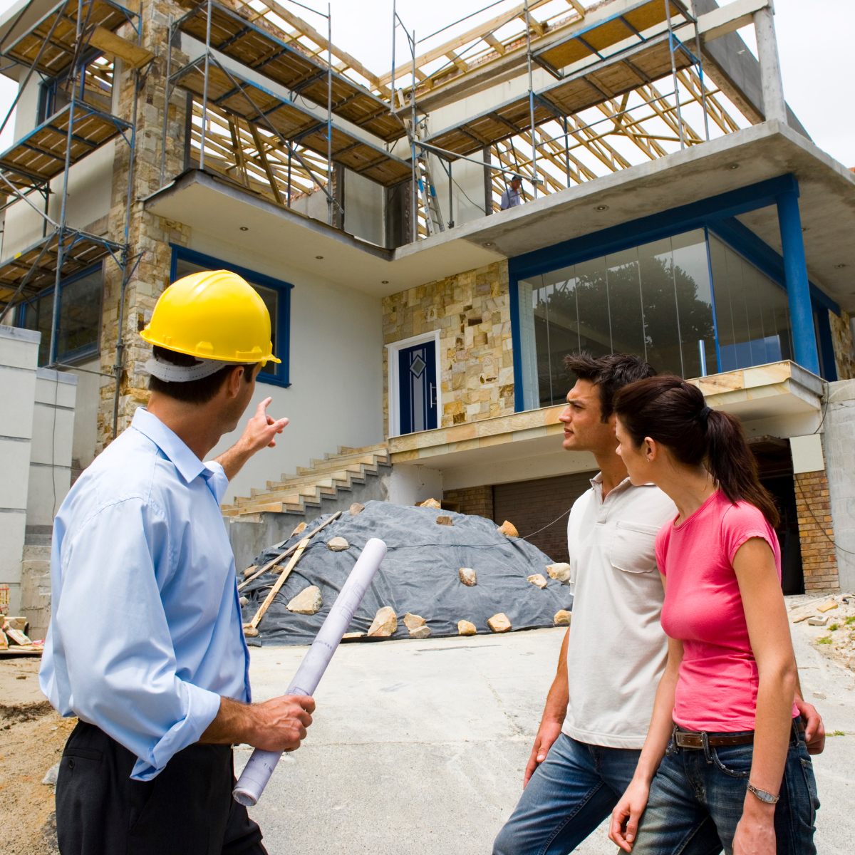 Contractor Showing Work