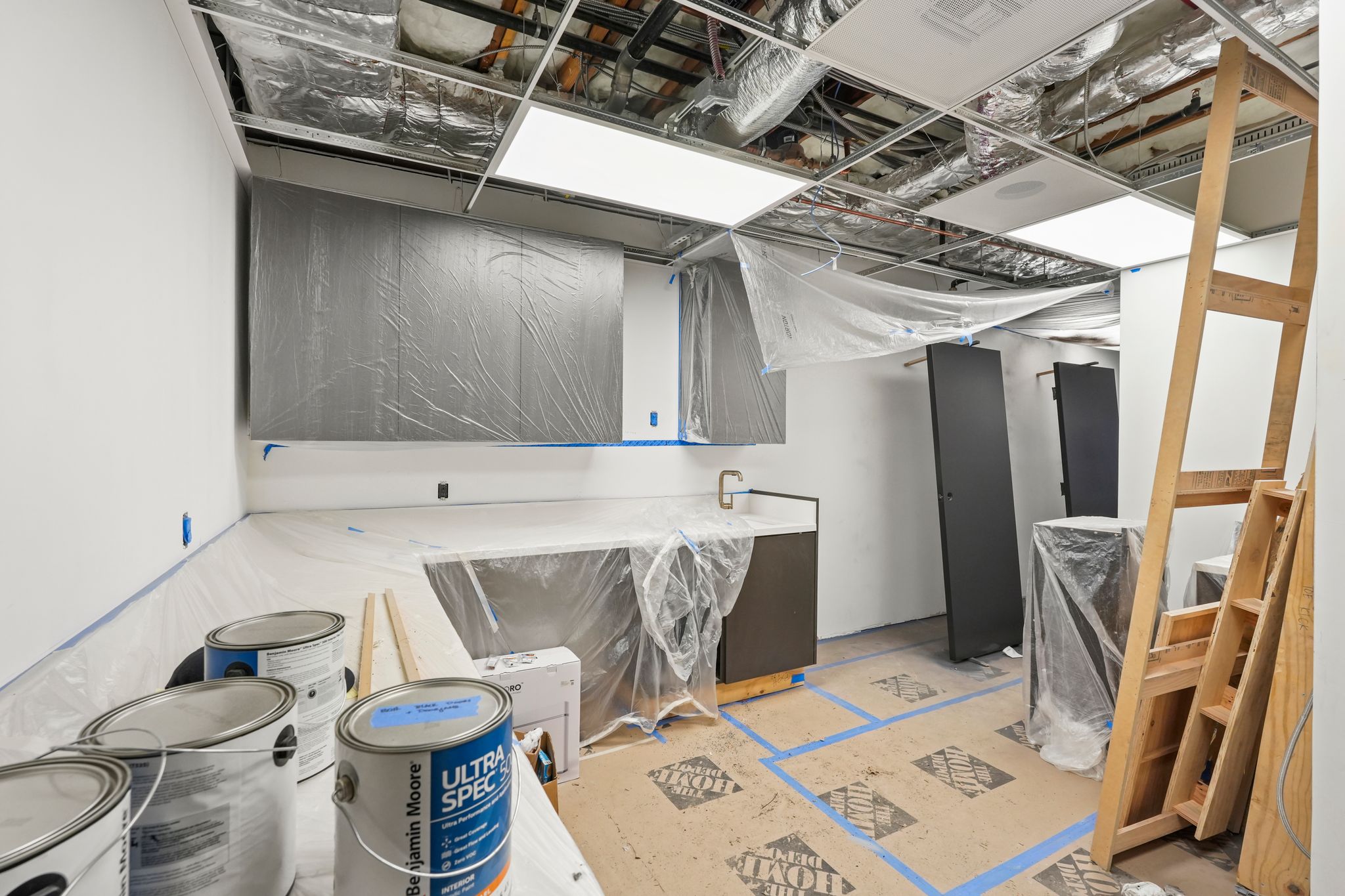 The Fix Wellness Lounge during construction