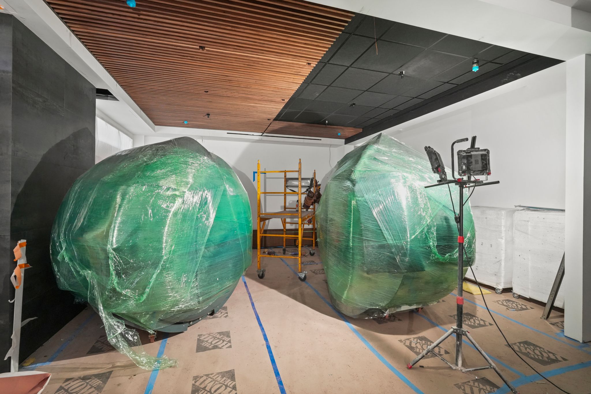 The Fix Wellness Lounge during construction