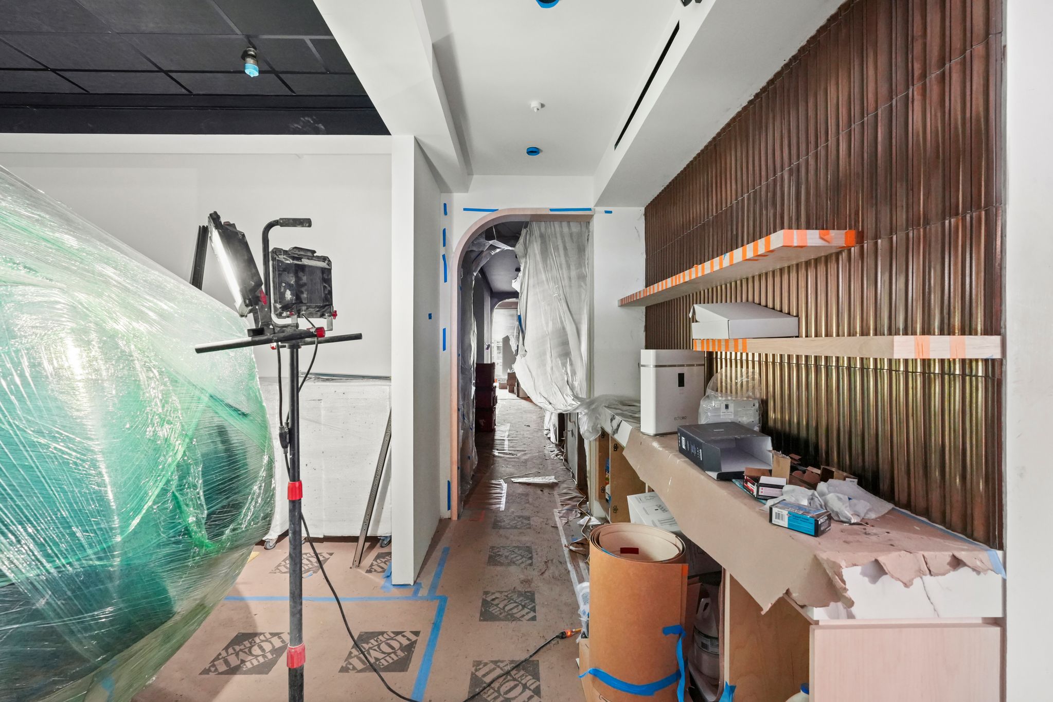 The Fix Wellness Lounge during construction