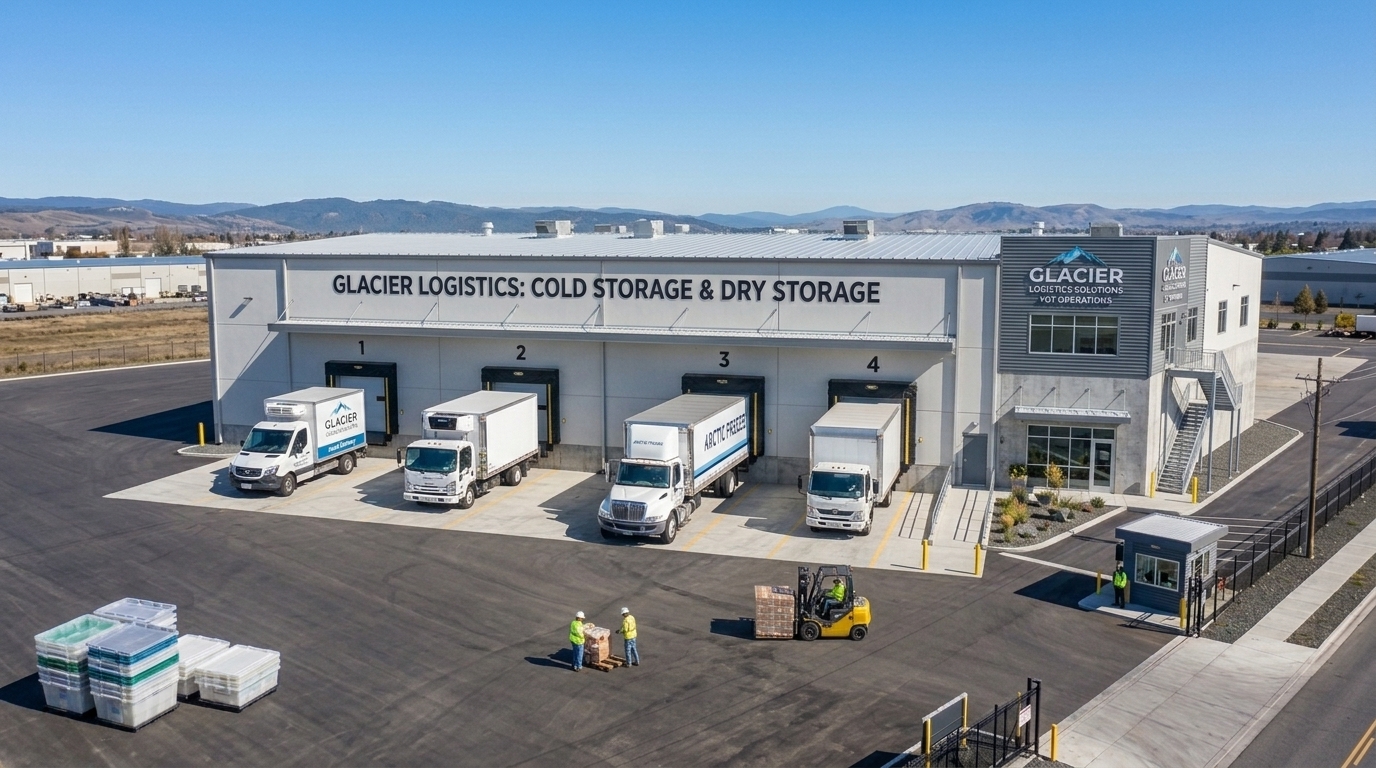 Cold Storage & Refrigerated Warehouses concept rendering