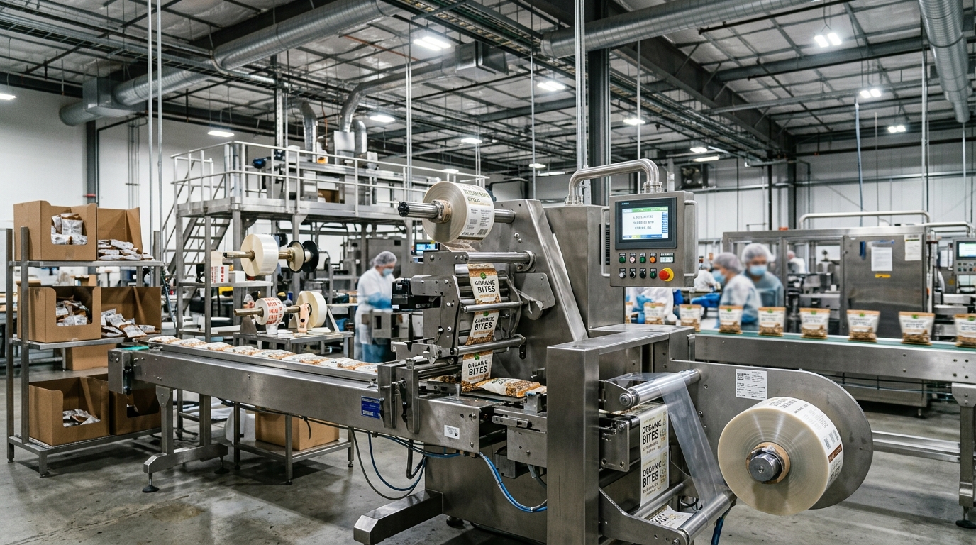 Food Manufacturing & Processing concept rendering