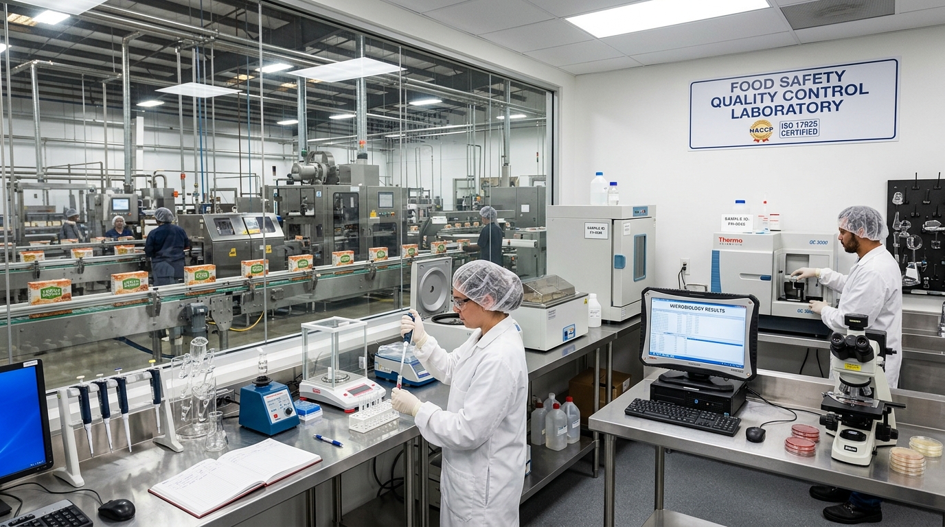 Food Manufacturing & Processing concept rendering