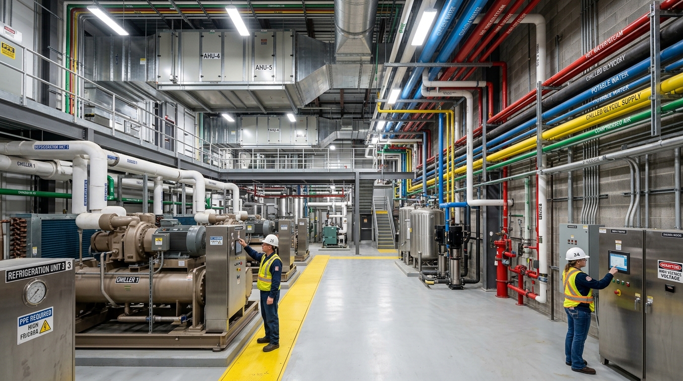 Food Manufacturing & Processing concept rendering