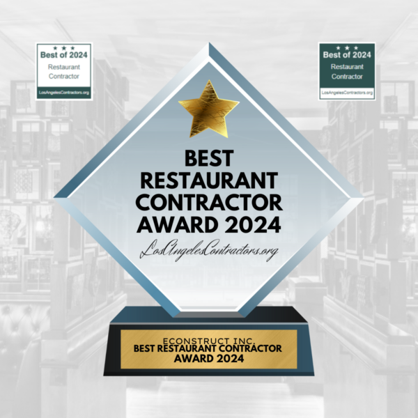 econstruct Named a Top Restaurant Contractor in Santa Monica for 2024